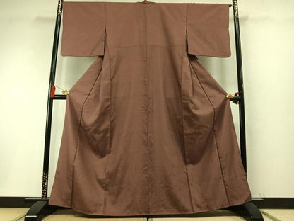 平和屋着物●上質な紬　霞文　背抜き仕立て　正絹　逸品　未使用　AABN3675fy