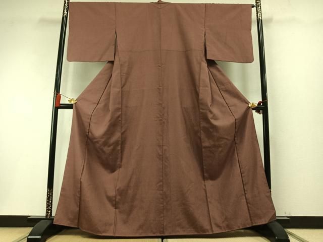 平和屋着物●上質な紬　霞文　背抜き仕立て　正絹　逸品　未使用　AABN3675fy