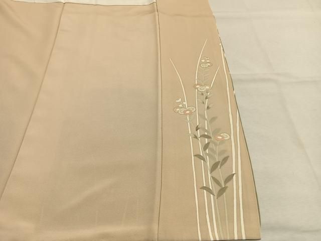平和屋着物●訪問着　駒刺繍　文箱花文　暈し染め　金彩　正絹　逸品　AABN3679fy