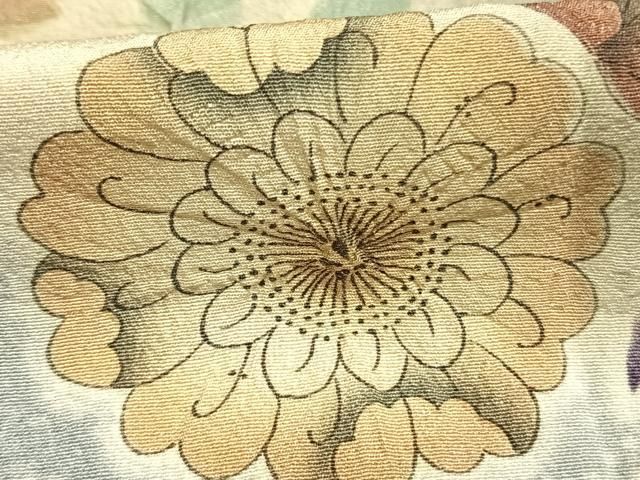 平和屋着物●訪問着　辻が花　絞り　暈し染め　金彩　正絹　逸品　AABN3681fy