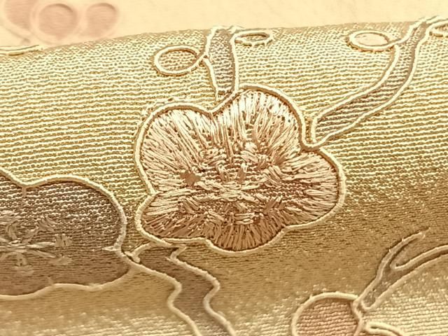 平和屋着物●中国三大刺繍　スワトウ刺繍　汕頭刺繍　総刺繍　訪問着　地紙花文　正絹　逸品　AABN3687fy