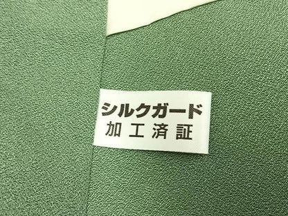 平和屋着物●訪問着　霞文　銀通し地　正絹　逸品　AABN3701fy