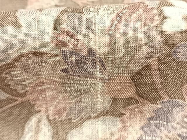 平和屋着物●訪問着　紬地　更紗花文　正絹　逸品　AABN3703fy