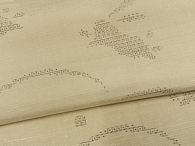 平和屋着物●訪問着　紬地　100亀甲　兎　露芝文　正絹　逸品　AABN3705fy