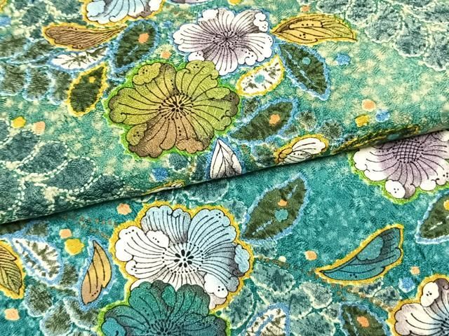 平和屋着物●訪問着　作家者　辻が花　絞り　暈し染め　正絹　逸品　AABN3708fy