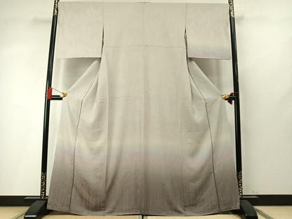 平和屋着物●訪問着　樹林文　暈し染め　正絹　逸品　AABN3712fy