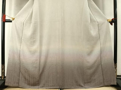 平和屋着物●訪問着　樹林文　暈し染め　正絹　逸品　AABN3712fy