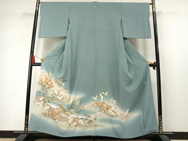 平和屋着物●豪華色留袖　作家者　飛鶴松花文　暈し染め　金彩　正絹　逸品　AABN3713fy