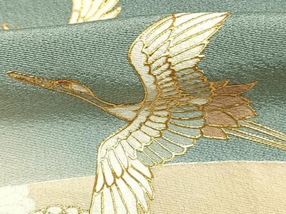 平和屋着物●豪華色留袖　作家者　飛鶴松花文　暈し染め　金彩　正絹　逸品　AABN3713fy