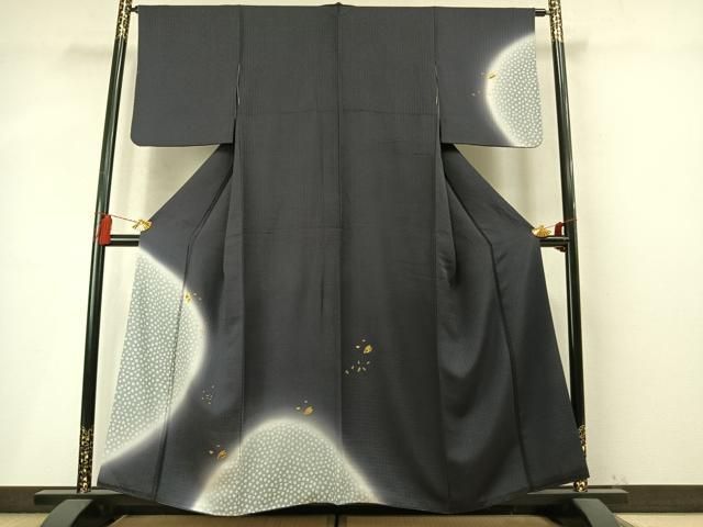 平和屋着物●訪問着　刺繍　舞桜文　暈し染め　金糸　金彩　正絹　逸品　AABN3719fy