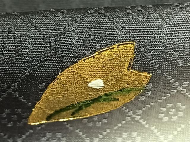 平和屋着物●訪問着　刺繍　舞桜文　暈し染め　金糸　金彩　正絹　逸品　AABN3719fy
