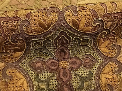 平和屋着物●中国三大刺繍　スワトウ刺繍　汕頭刺繍　総刺繍　訪問着　吉祥花鳥文　暈し染め　正絹　逸品　AABN3724fy