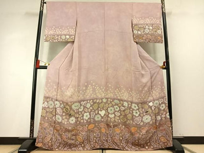 平和屋着物●訪問着　辻が花　正絹　逸品　AABN3733fy