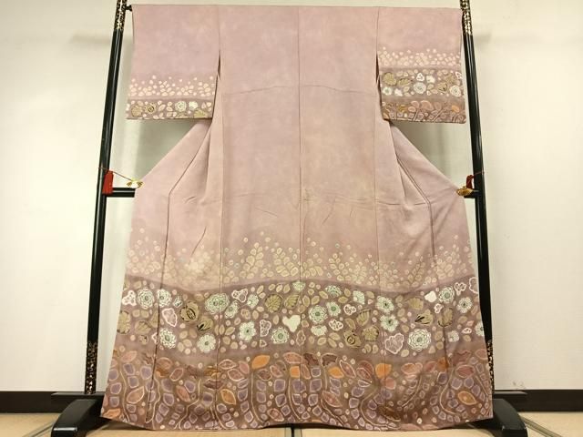 平和屋着物●訪問着　辻が花　正絹　逸品　AABN3733fy