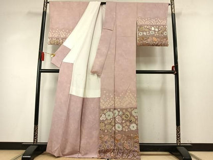 平和屋着物●訪問着　辻が花　正絹　逸品　AABN3733fy