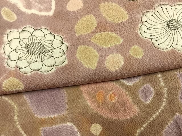 平和屋着物●訪問着　辻が花　正絹　逸品　AABN3733fy
