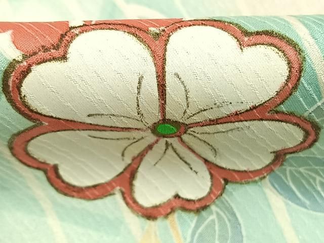 平和屋着物●世界的ファッションデザイナー 山本寛斎 kansaiブランド 訪問着 枝花文 暈し染め 金銀彩 高島屋扱い 正絹 逸品 AABN3734fy