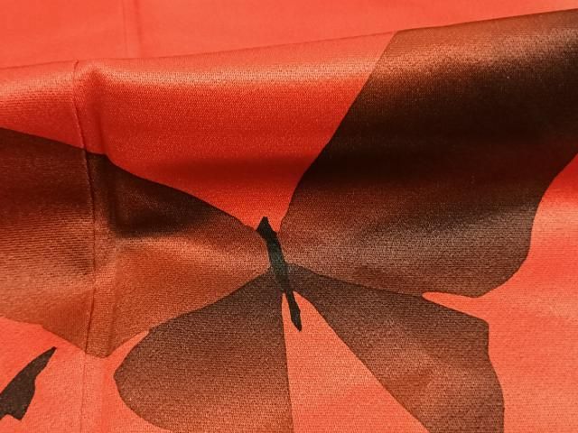 平和屋着物●豪華振袖　舞蝶文　正絹　逸品　AABN3735fy