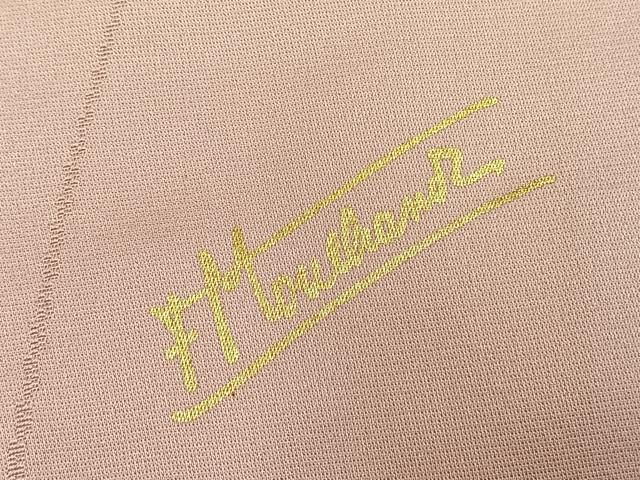 平和屋着物●フランソワーズ・モレシャン　振袖　花鳥文　暈し染め　ラインストーン　金銀彩　正絹　逸品　AABN3736fy