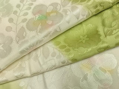 平和屋着物●振袖用長襦袢　無双仕立て　辻が花地紋　暈し染め　正絹　逸品　AABN3739fy