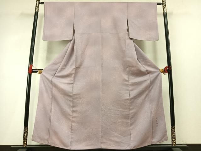 平和屋着物●伝統工芸師　服部光擴　小紋　霞文　暈し染め　正絹　逸品　AABN3740fy