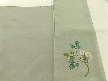 平和屋着物●訪問着　枝花文　暈し染め　正絹　逸品　AABN3748fy