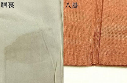 平和屋着物●本場大島紬　7マルキ　亀甲花間道　正絹　逸品　AABN3785fy