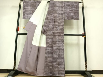 平和屋着物●上質な紬　霞文　正絹　逸品　未使用　AABN3787fy