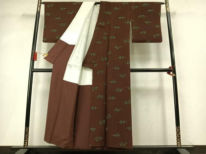 平和屋着物●水野正夫　小紋　亀　正絹　逸品　AABN3790fy