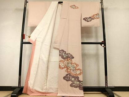 平和屋着物●訪問着　絞り　辻が花　正絹　逸品　AABN3805fy