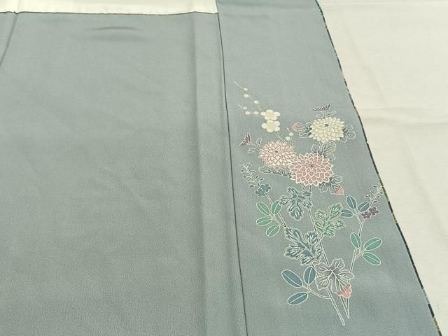 平和屋着物●訪問着　草花文　暈し染め　正絹　逸品　AABN3809fy