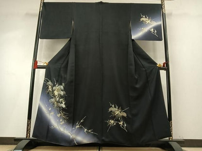 平和屋着物●訪問着　松竹梅　暈し染め　金銀彩　正絹　逸品　AABN3825fy