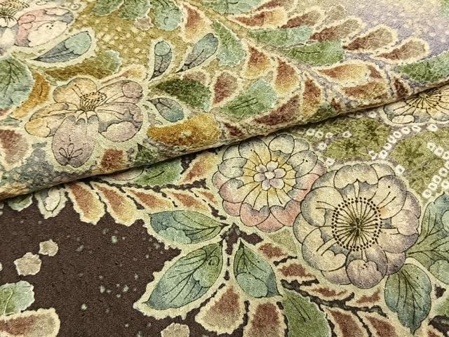 平和屋着物●訪問着　絞り　辻が花　暈し染め　正絹　逸品　未使用　AABN3829fy