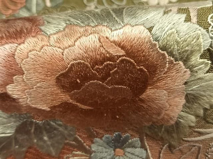 平和屋着物●訪問着　総刺繍　松竹梅　地紙花文　暈し染め　正絹　逸品　AABN3846fy