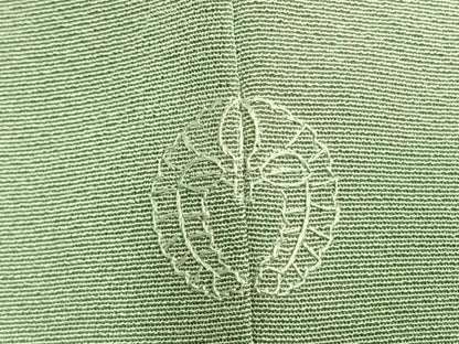 平和屋着物●訪問着　総刺繍　草花文　金糸　正絹　逸品　AABN3848fy