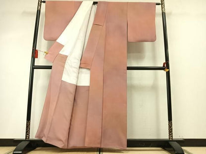 平和屋着物●染色作家　斉藤三才　小紋　霞文　暈し染め　正絹　逸品　AABN3852fy