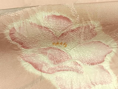 平和屋着物●上質な小紋　地紋起こし　草花文　正絹　逸品　未使用　AABN3854fy
