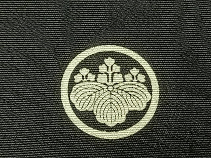 平和屋着物●豪華黒留袖　鳳凰熨斗花文　金銀彩　正絹　逸品　AABN3863fy