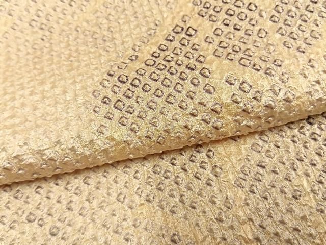 平和屋着物●上質な小紋　総絞り　遠山文　正絹　逸品　AABN3881fy