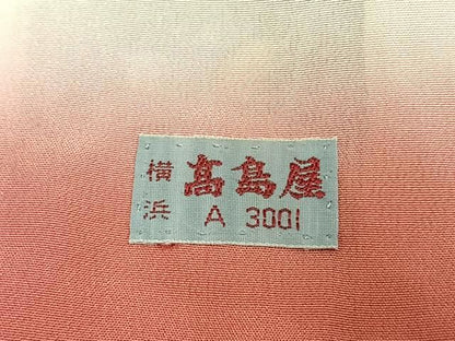 平和屋着物●上質な小紋　枝花文　暈し染め　高島屋扱い　正絹　逸品　未使用　AABN3885fy