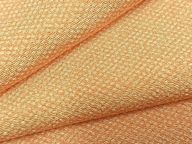 平和屋着物●江戸小紋　作家物　菱文　鬼しぼ縮緬　正絹　逸品　AABN3899fy