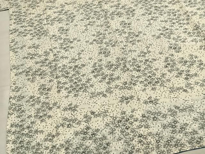 平和屋着物●上質な小紋　枝花文　正絹　逸品　未使用　AABN3915fy