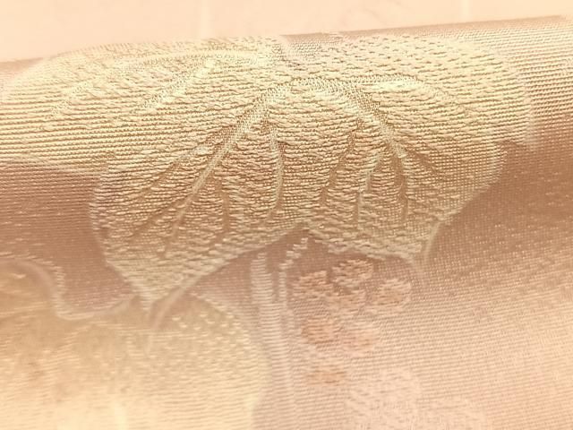 平和屋着物●上質な小紋　地紋起こし　葡萄蔦の葉文　正絹　逸品　AABN3925fy