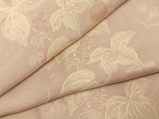 平和屋着物●上質な小紋　地紋起こし　葡萄蔦の葉文　正絹　逸品　AABN3925fy