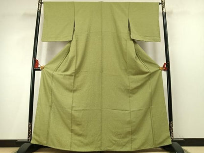 平和屋着物●上質な小紋　霞文　正絹　逸品　未使用　AABN3927fy