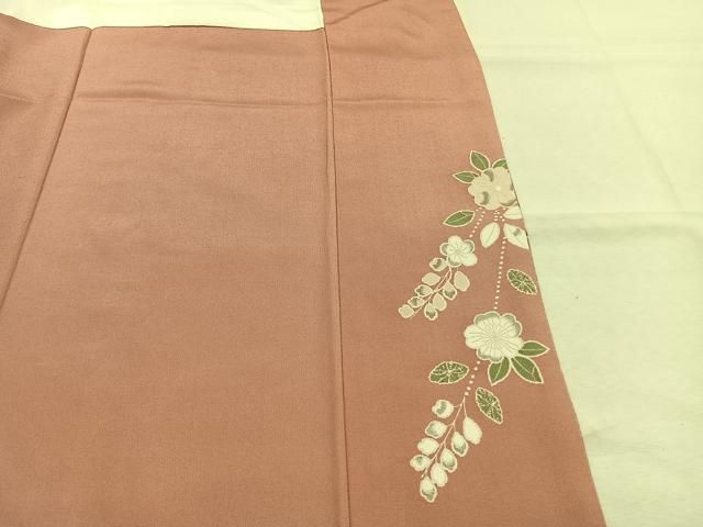 平和屋着物●訪問着　枝花文　暈し染め　金彩　正絹　逸品　AABN3950fy
