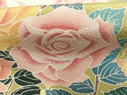 平和屋着物●訪問着　友禅　作家物　草花文　暈し染め　正絹　逸品　AABN3968fy