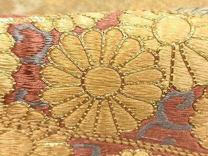平和屋着物●豪華色留袖　総刺繍　駒刺繍　文箱花文　金糸　金彩　正絹　逸品　AABN3969fy