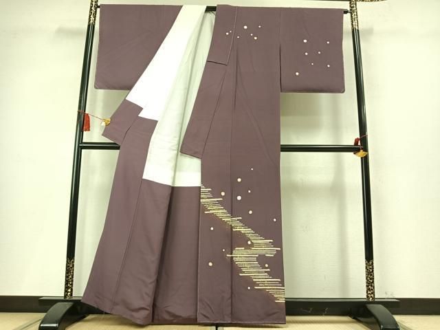 平和屋着物●洛楽人工房　国兼屋　訪問着　丸文　金彩　正絹　逸品　未使用　AABN3973fy