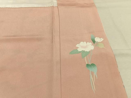 平和屋着物●訪問着　友禅　作家物　枝花文　暈し染め　正絹　逸品　AABN4001fy